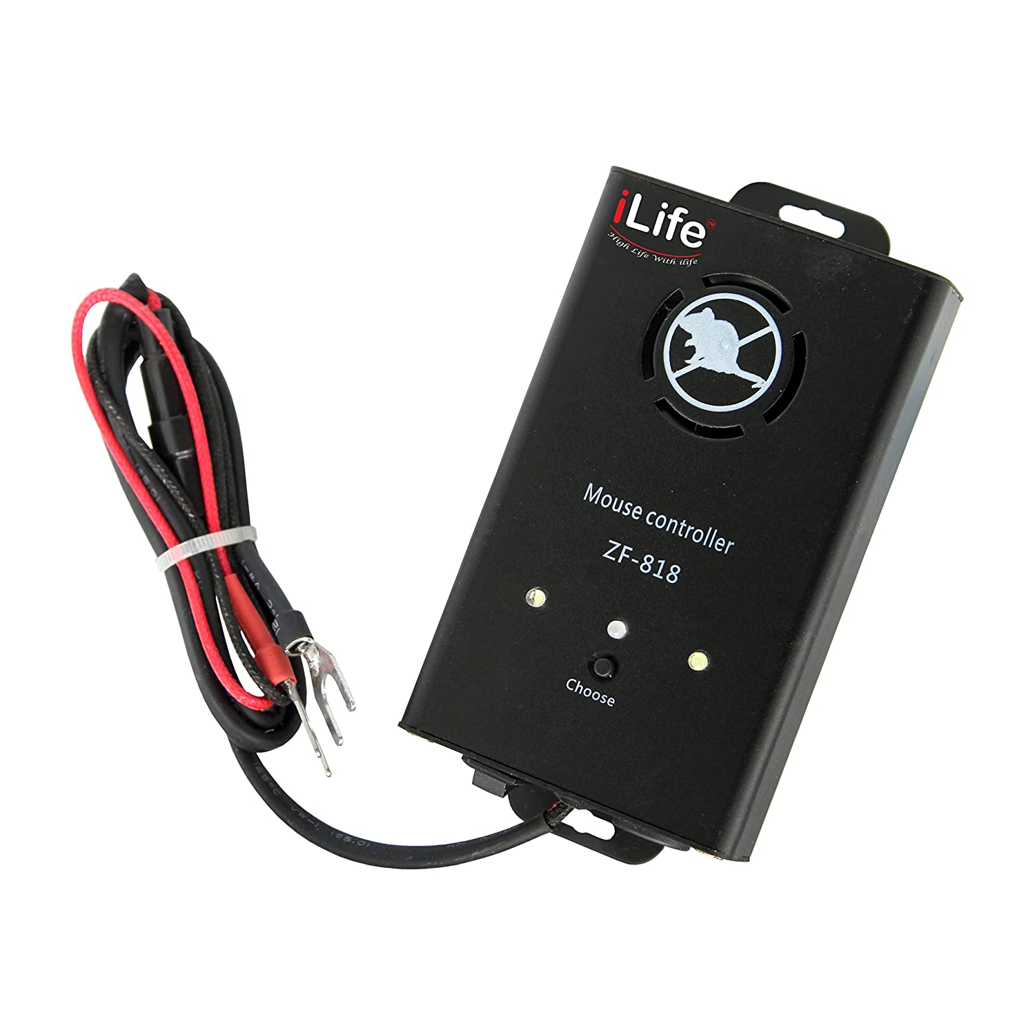 iLife Metal Black Body Car and Home Rat Rodent Ultrasonic Electronic Vehicle Chases Rat Rodent Mice Mouse Repellent (12V)