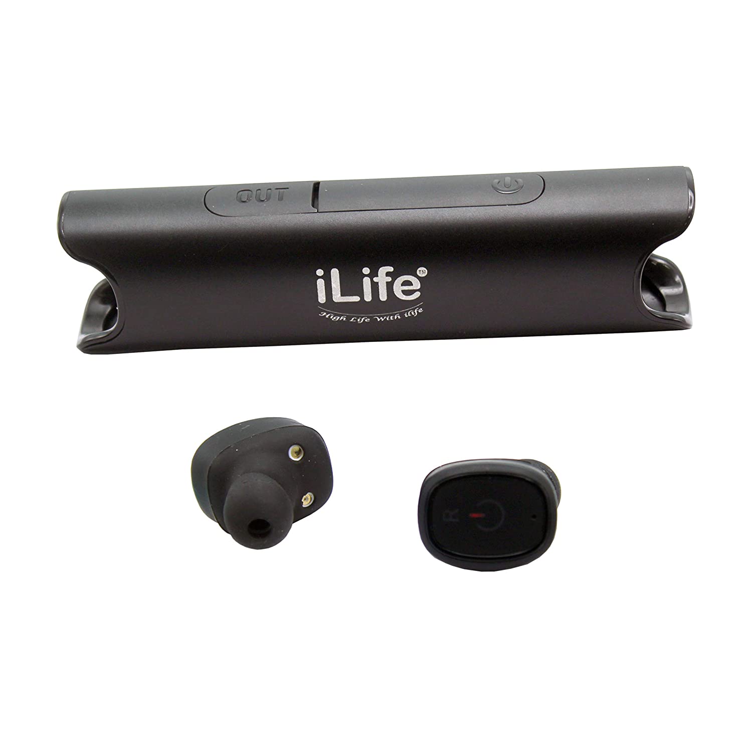 iLife™ Wireless Bluetooth V4.2 Ipx7 Waterproof Headphone with Deep Bass Sound, Charging Energy Station & Hands-Free Mic with Mini Power Bank